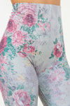 M.Rena Baroque Antiqued Floral Bridal Rose Legging