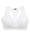 Cosabella "Never Say Never" White Curvy Racie Racerback Bralette