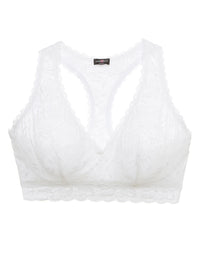 Cosabella "Never Say Never" White Curvy Racie Racerback Bralette