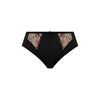 Elomi "Teagan" Black/Almond High Leg Brief