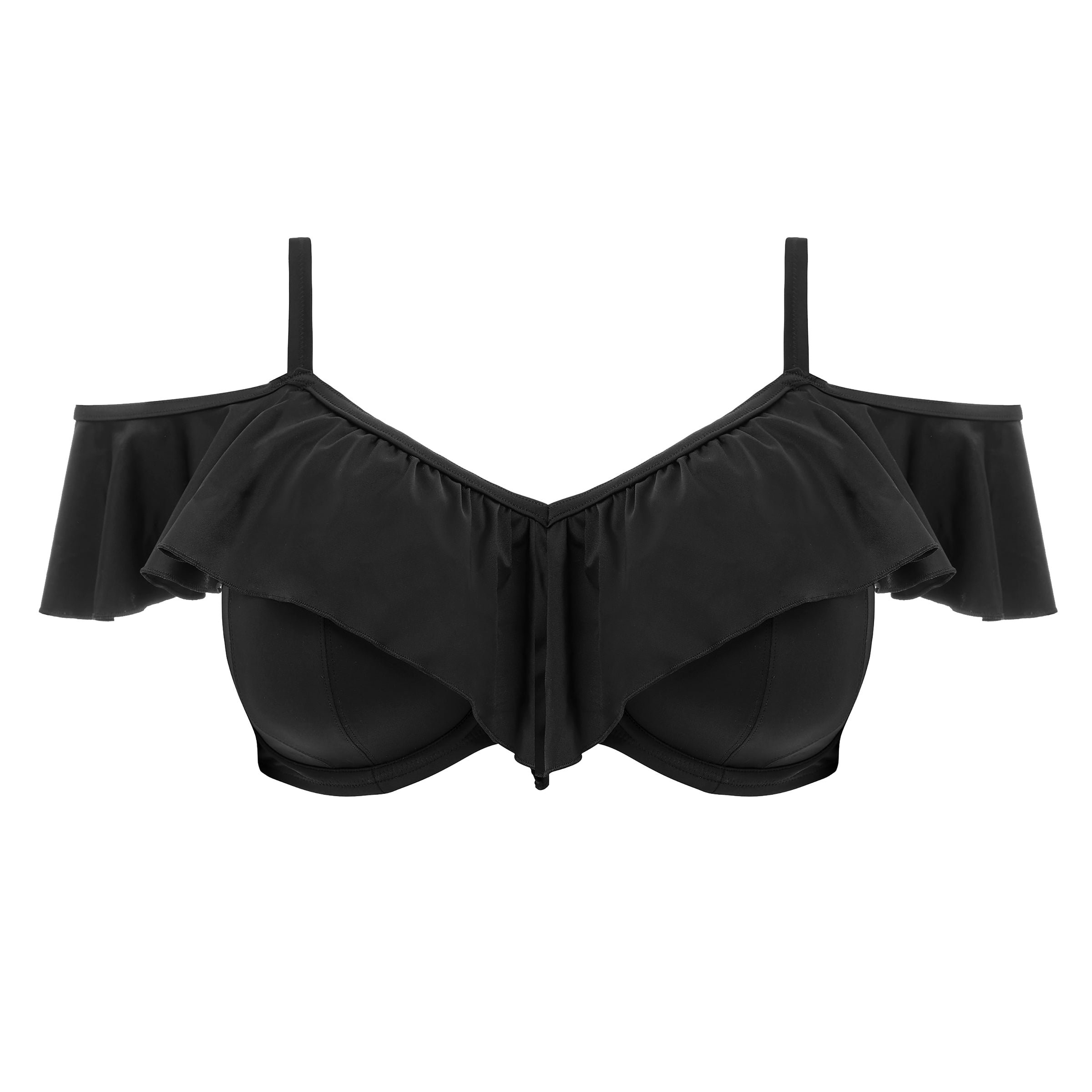 Elomi "Plain Sailing" Black UW Bikini Top (DD-HH)