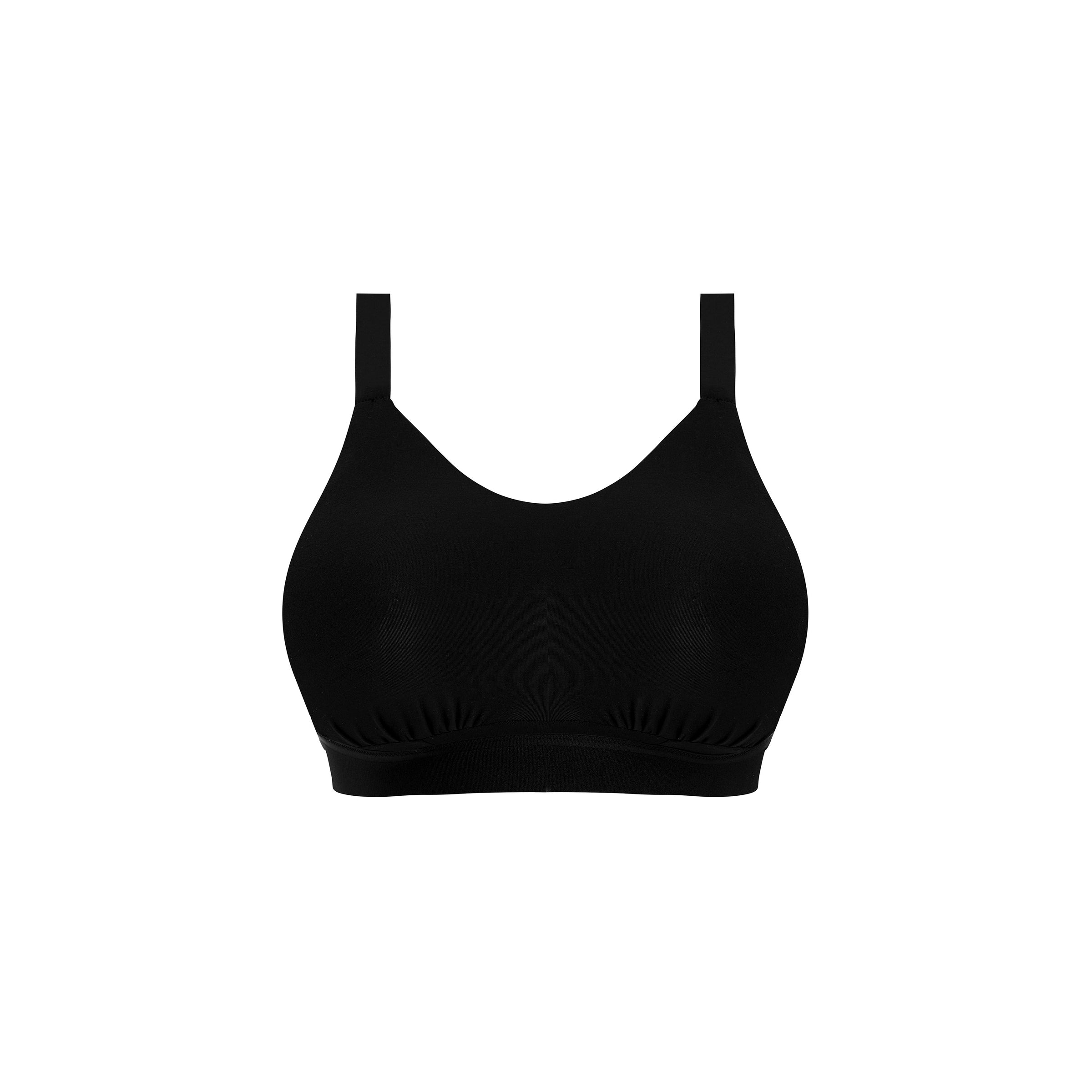 Elomi "Downtime" Black Non-Wired Bralette (F-JJ)