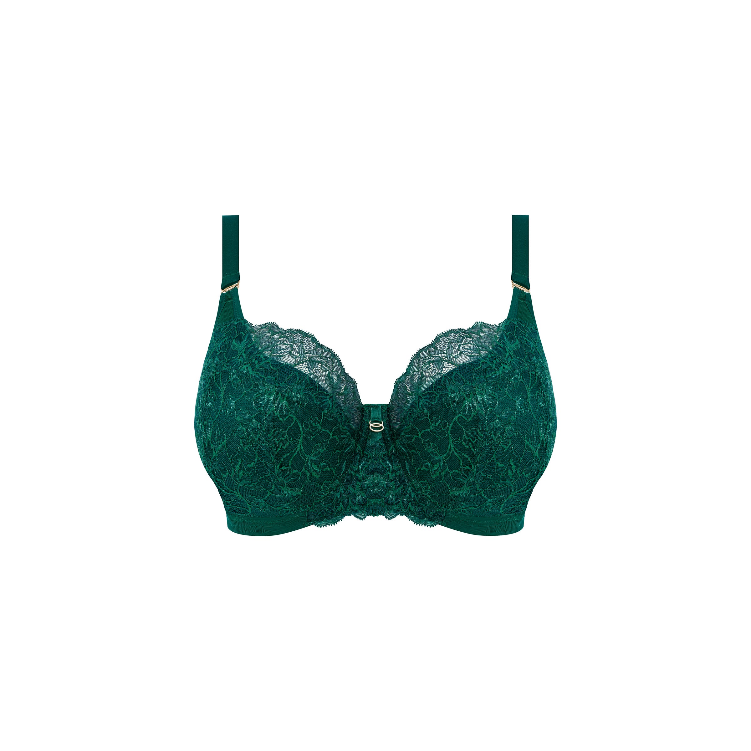 Elomi "Brianna" Rainforest UW Padded Half Cup Bra (DD-HH)