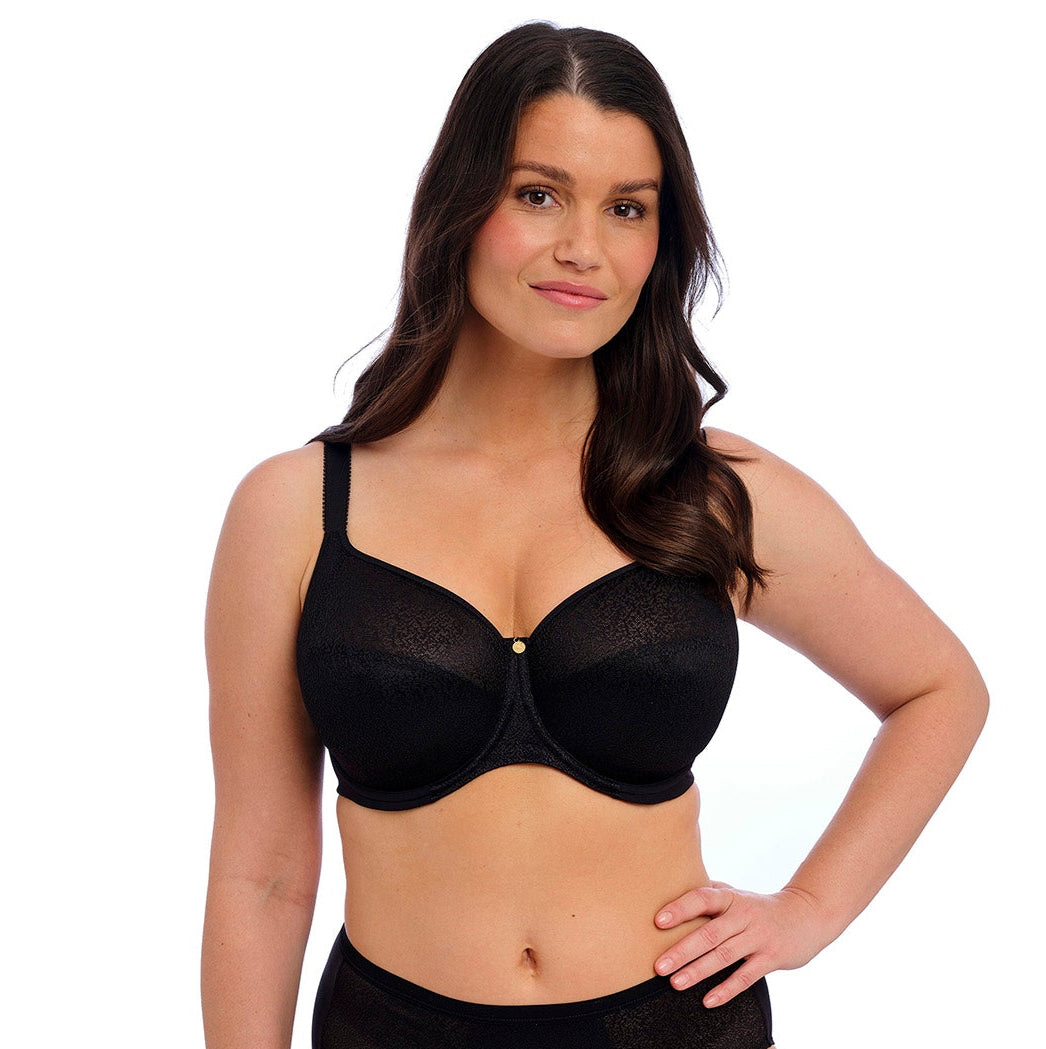 Fantasie "Demure" Black UW Moulded Non Padded Bra (D-H)