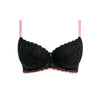 Freya "Offbeat" Black UW Padded Half Cup Bra (C-H)