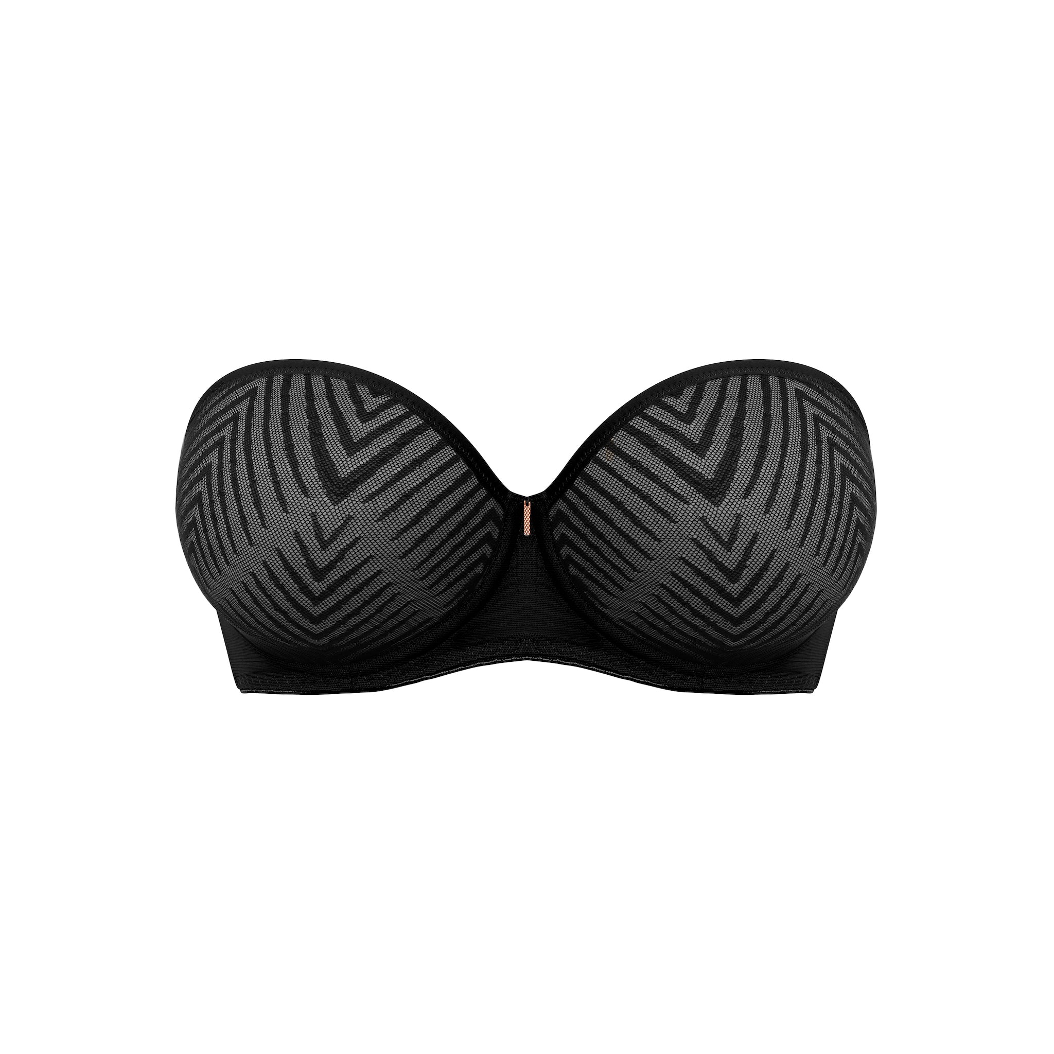 Freya "Tailored" Black UW Moulded Strapless Bra (B-GG)