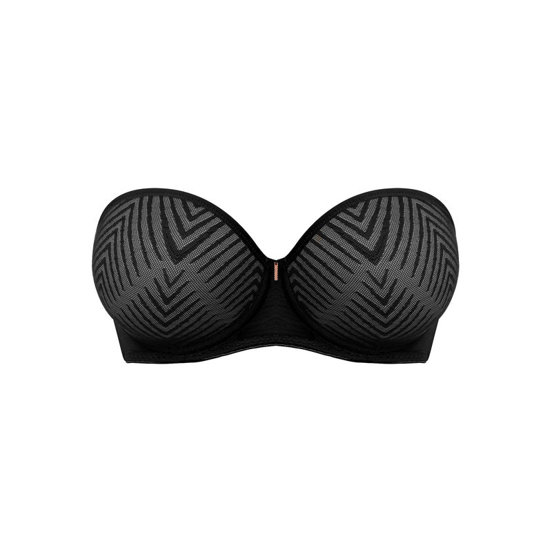 Freya "Tailored" Black UW Moulded Strapless Bra (B-GG)