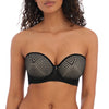 Freya "Tailored" Black UW Moulded Strapless Bra (B-GG)