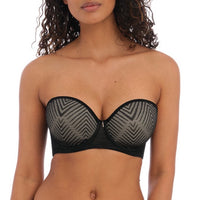 Freya "Tailored" Black UW Moulded Strapless Bra (B-GG)