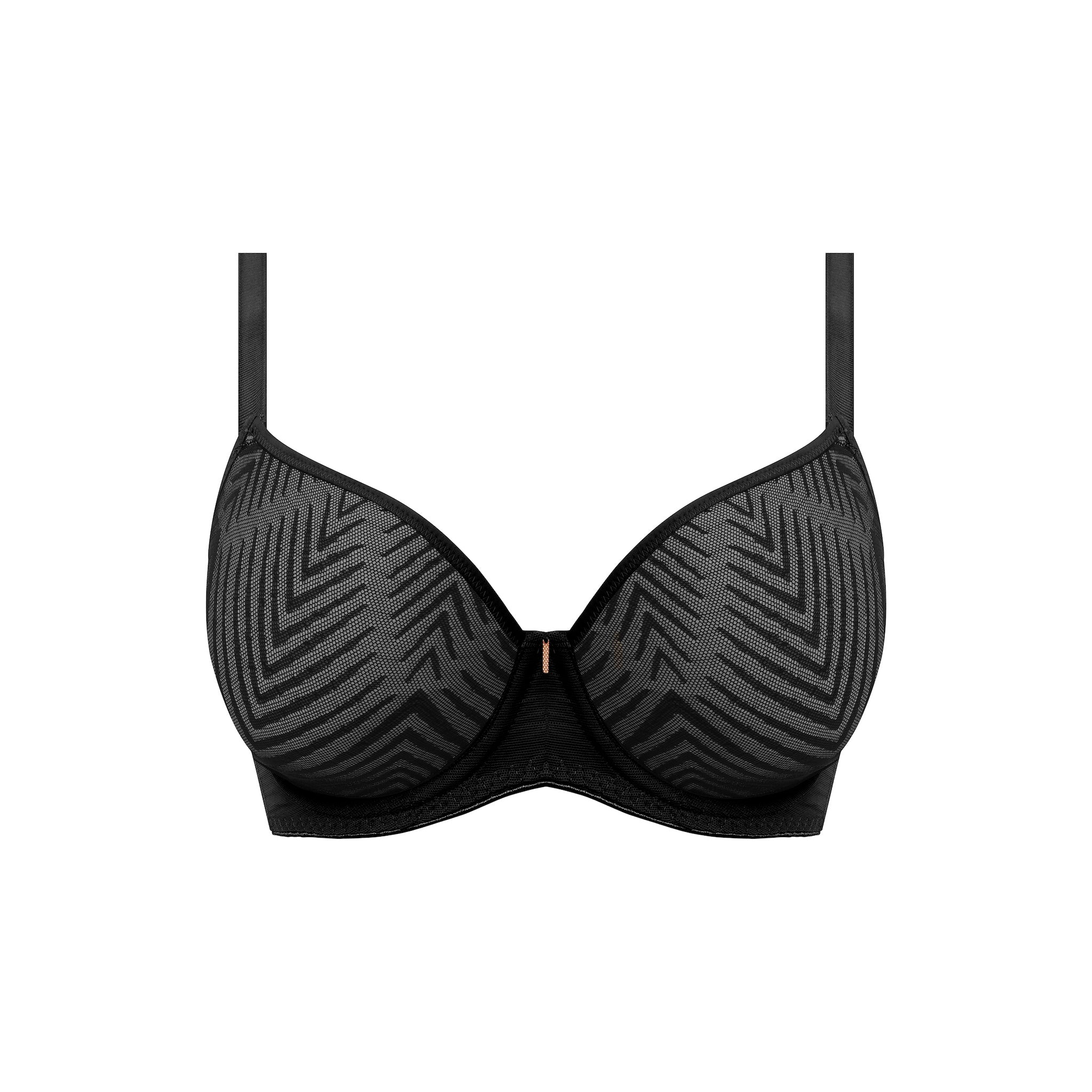 Freya "Tailored" Black UW Moulded Plunge T-shirt Bra (D-GG)