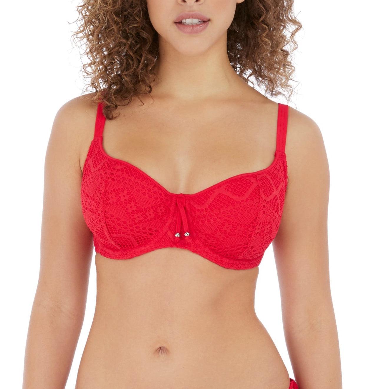 Red padded bikini online