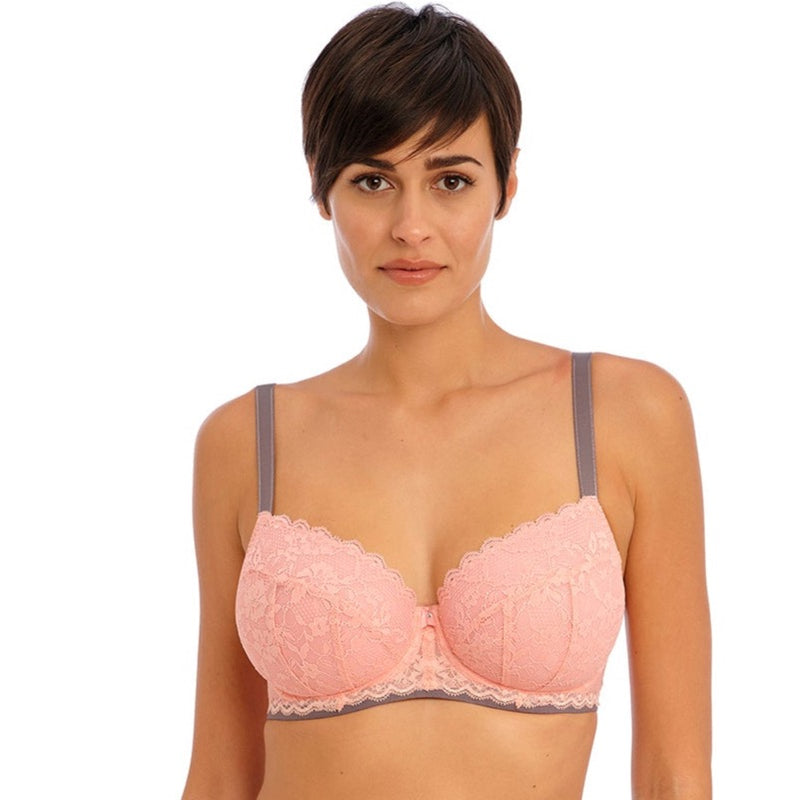 Freya "Offbeat" Rosehip UW Padded Half Cup Bra (C-H)