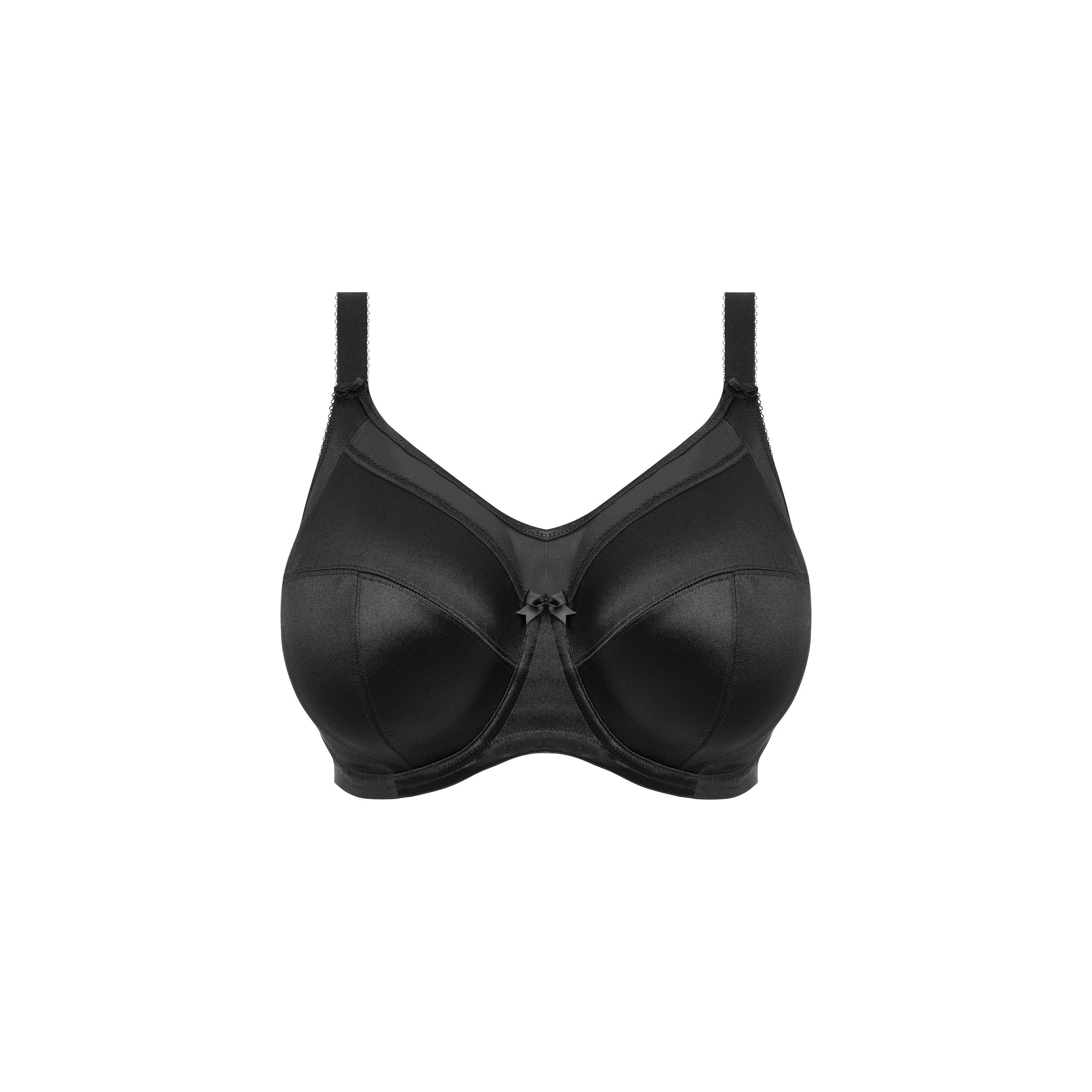 Goddess "Keira" Black UW Banded Bra (DD-K)