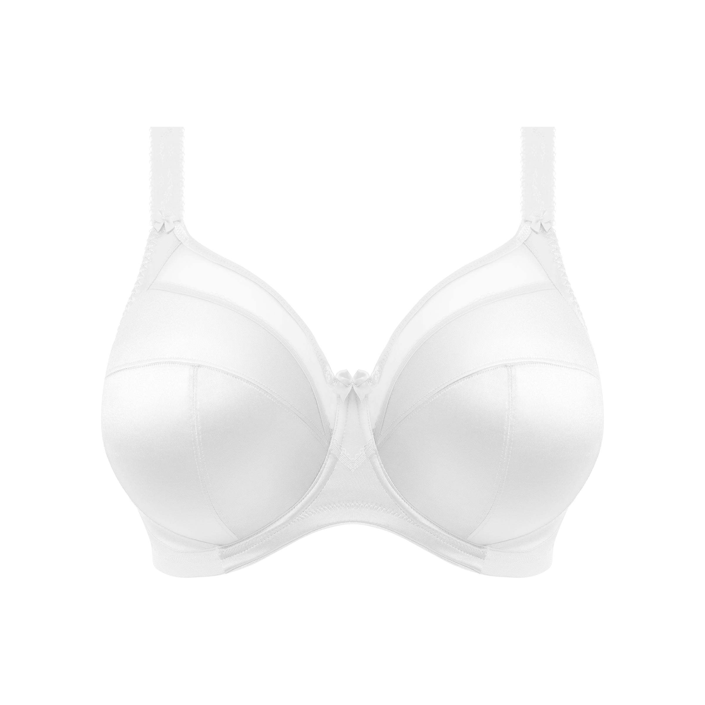 Goddess "Keira" White UW Banded Bra (DD-K)