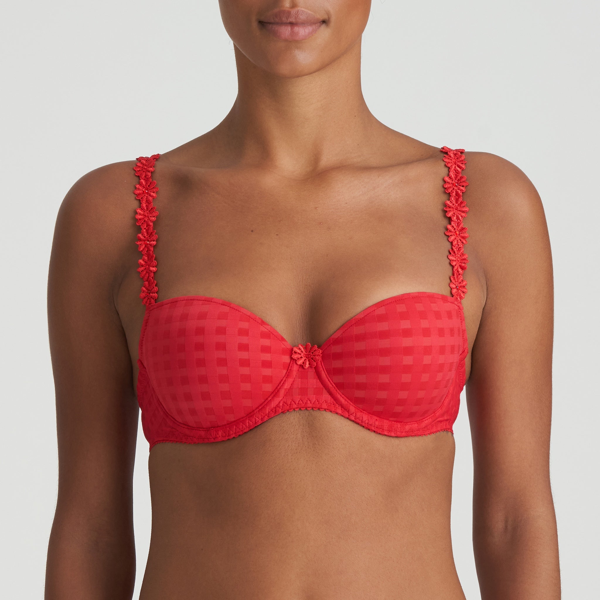 Marie Jo "Avero" Scarlet UW Padded Balcony Bra (B-F)