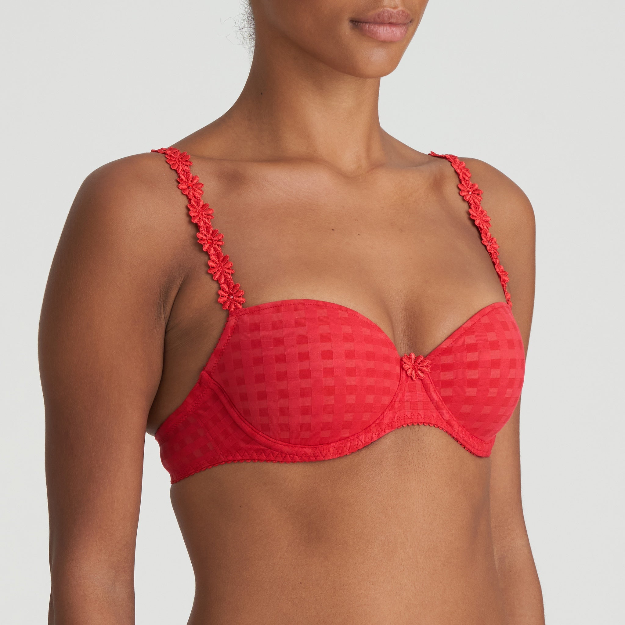 Marie Jo "Avero" Scarlet UW Padded Balcony Bra (B-F)