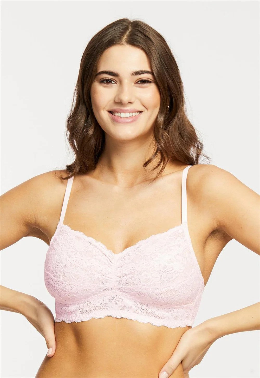 Montelle Blush Cup-Sized Lace Bralette (B-I)