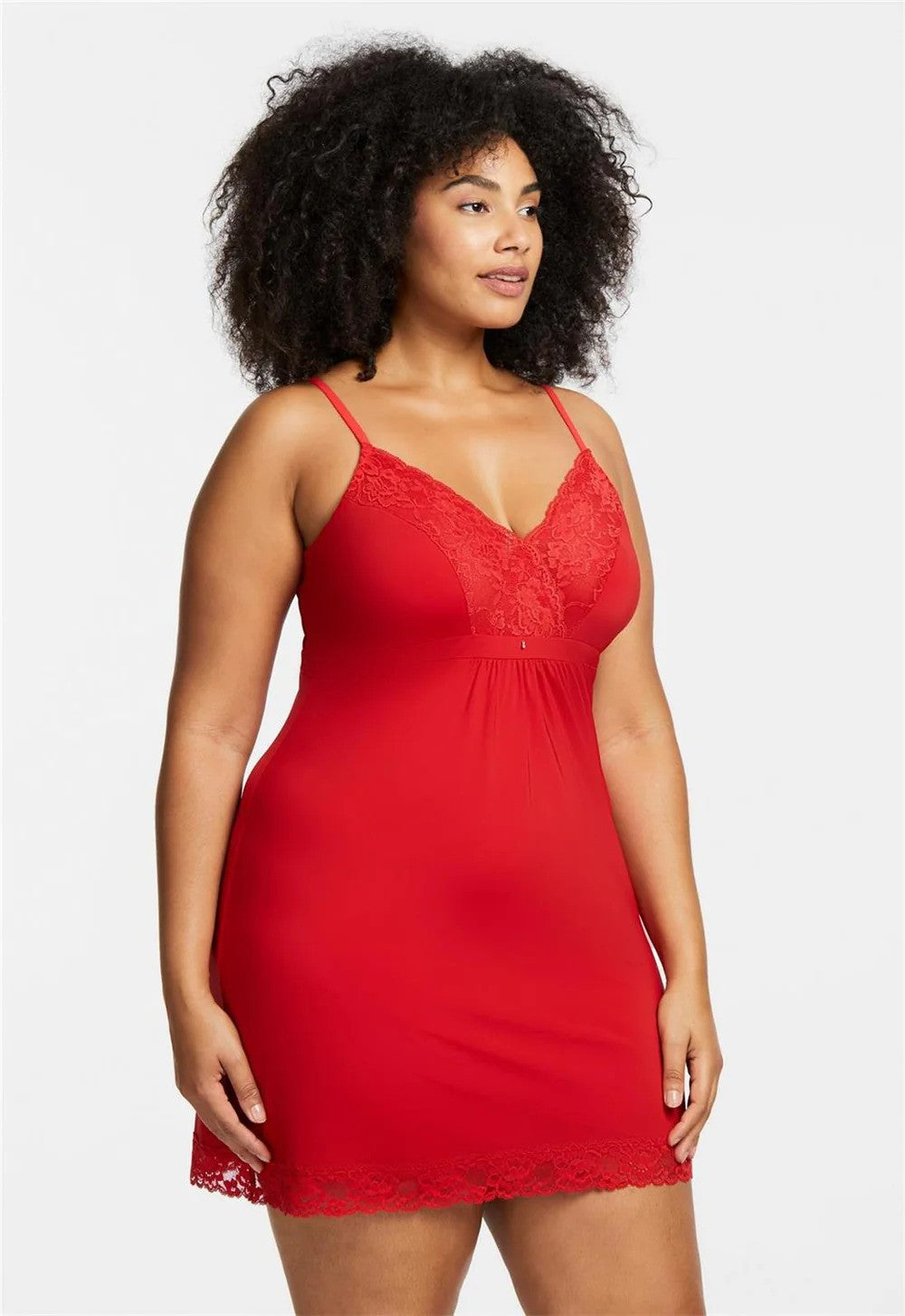 Montelle Sweet Red Bust Support Chemise