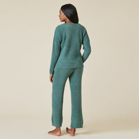 Softies Dusty Green Marshmallow V-Neck Lounge Set