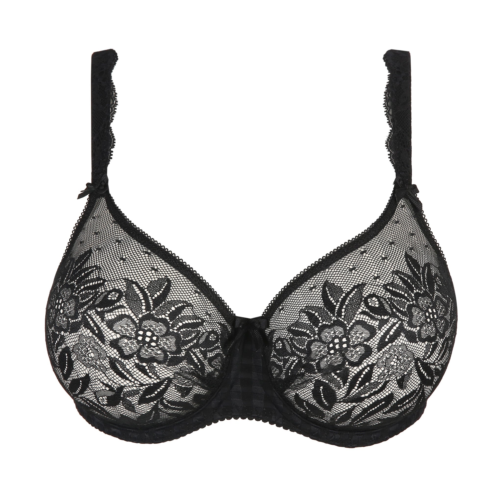 Prima Donna "Madison" Black UW Non Padded Seamless Full Cup Bra (C-H)