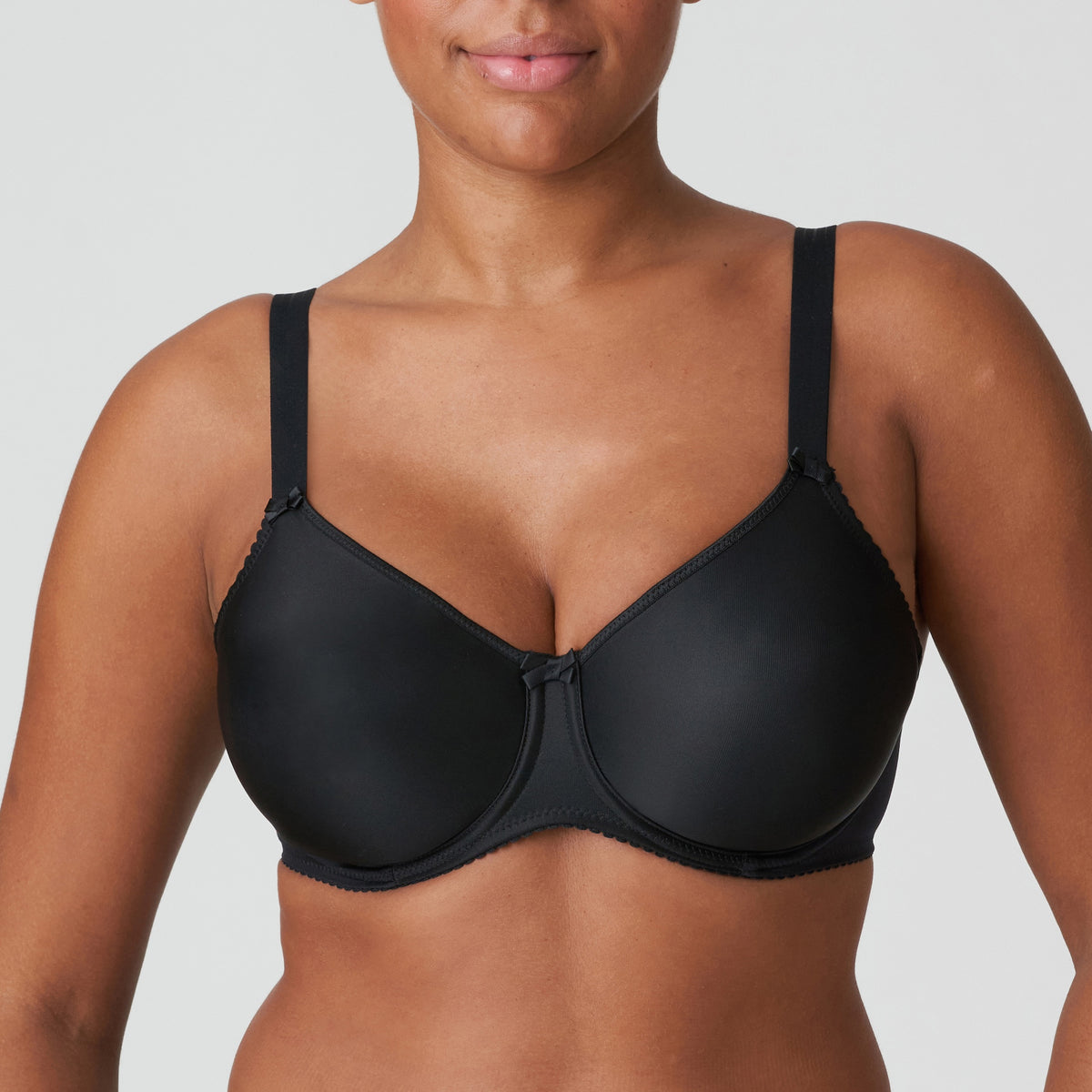 Prima Donna "Satin" Black UW Non Padded Full Cup Bra (B-H)