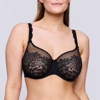 Prima Donna "Madison" Black UW Non Padded Seamless Full Cup Bra (C-H)