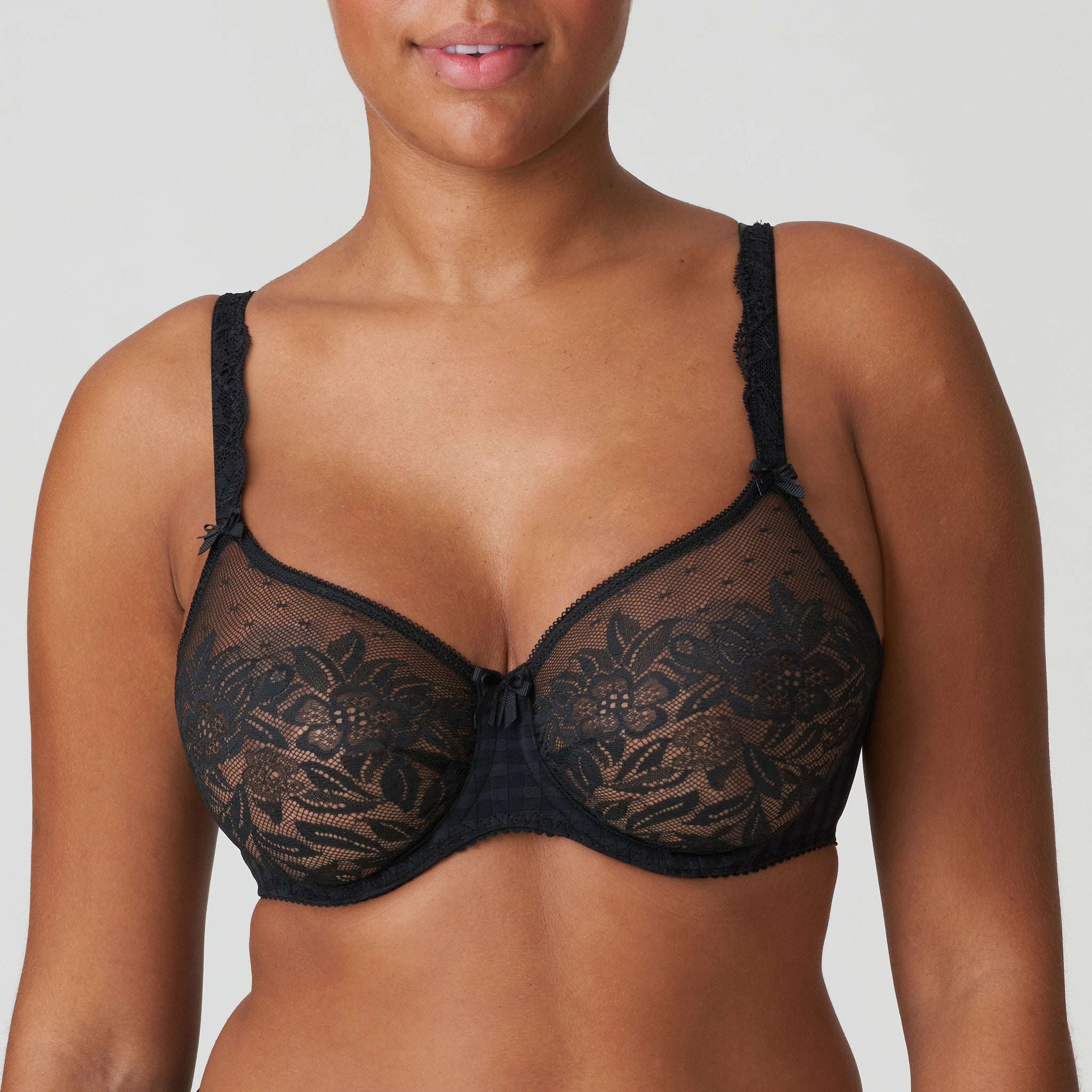 Prima Donna "Madison" Black UW Non Padded Seamless Full Cup Bra (C-H)