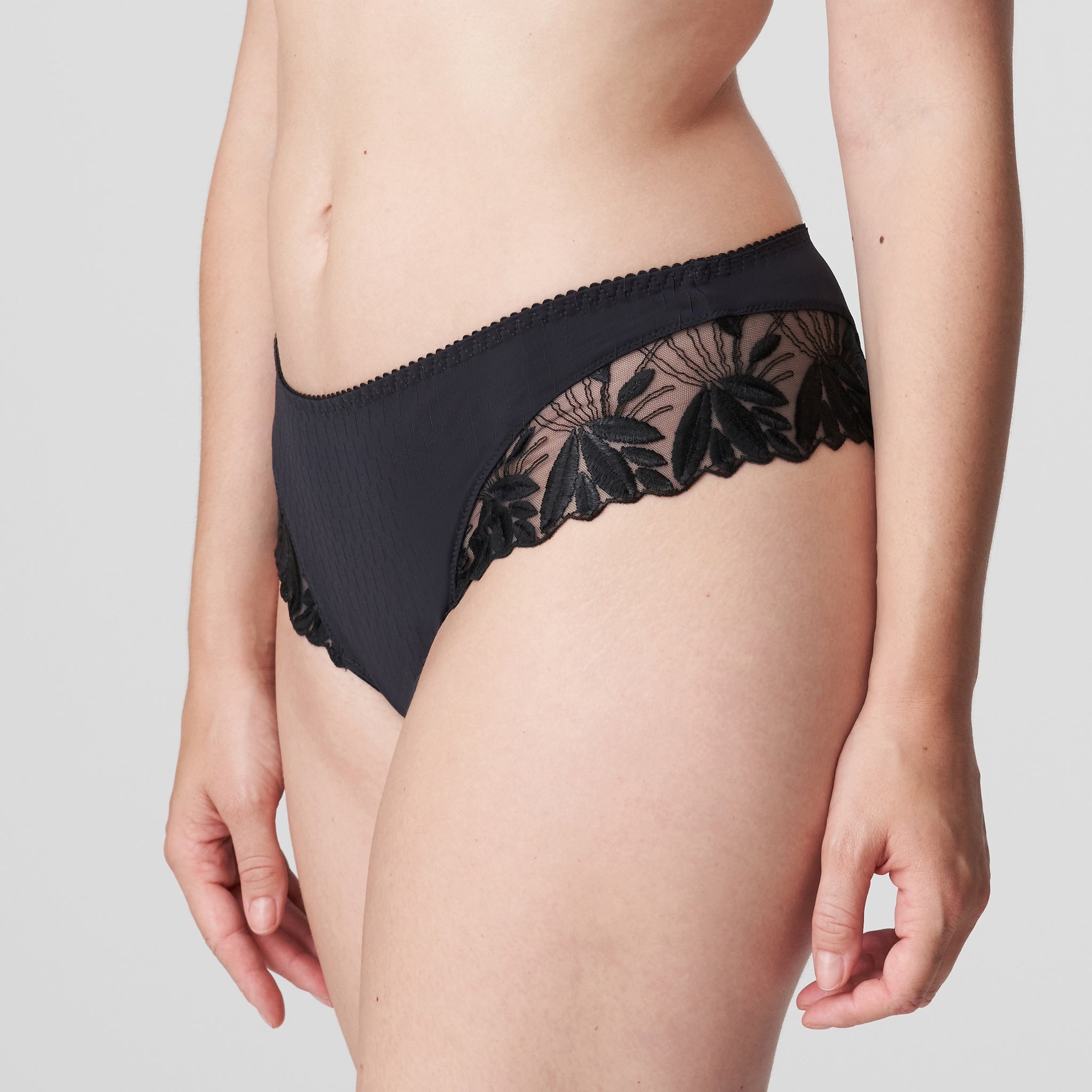 Prima Donna "Orlando" Charcoal Luxury Thong