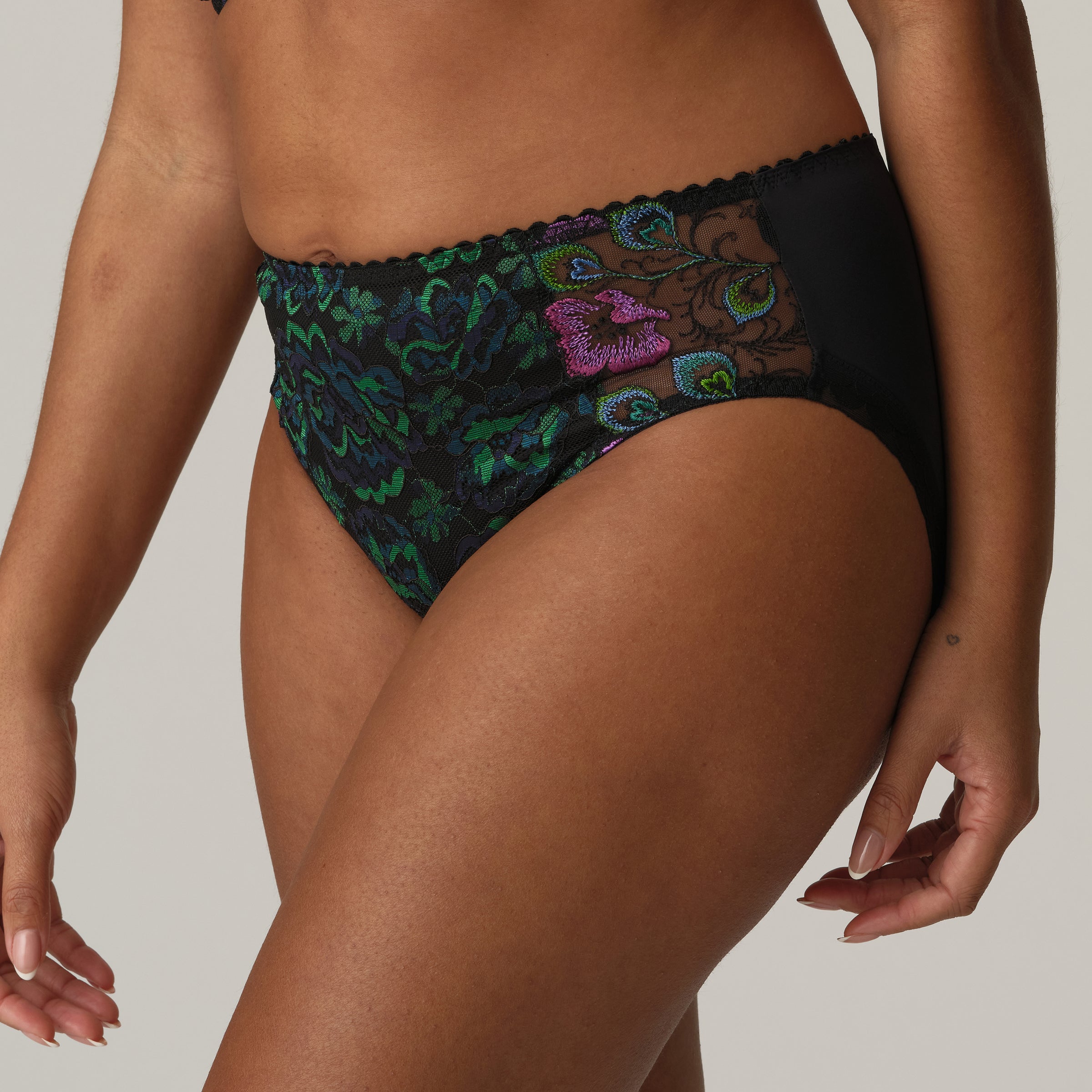 Prima Donna "San Angel" Peacock Feather Full Briefs