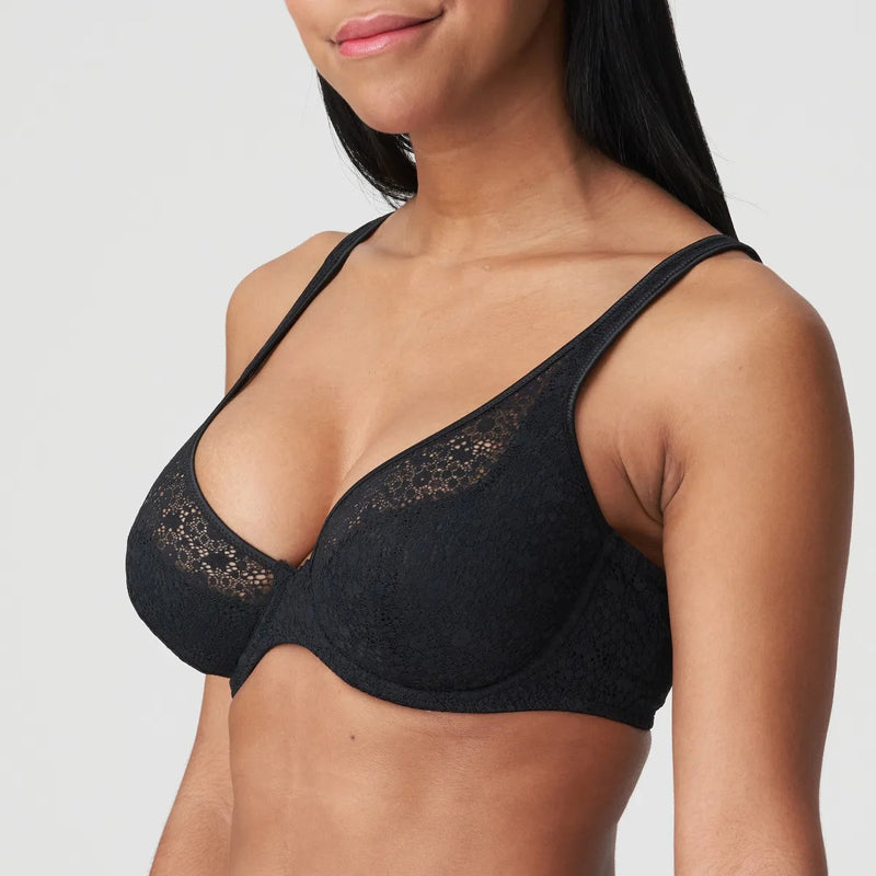 Prima Donna Twist "Epirus" Black UW Half Padded Plunge Bra (C-G)