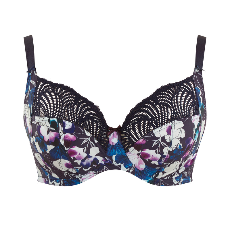 Sculptresse "Arianna" Damson Floral UW Full Cup Bra (F-GG)