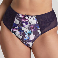 Sculptresse "Arianna" Damson Floral Deep Brief