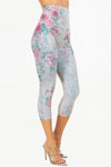 M.Rena Baroque Antiqued Floral Bridal Rose Legging