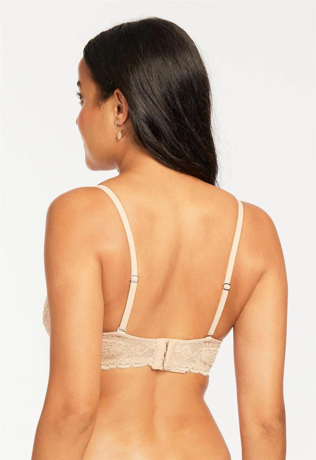 Montelle Sand Cup-Sized Lace Bralette (B-I)